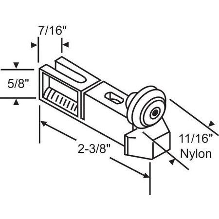 Strybuc Patio Screen Door Roller Assy. 10-365